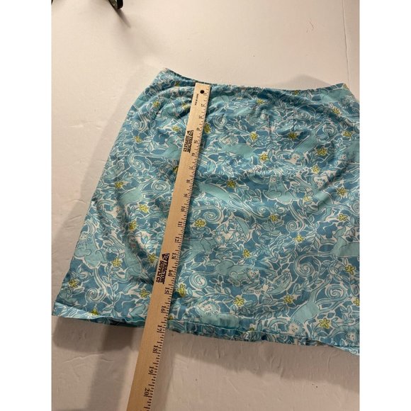 LILLY PULITZER Skirt Blue Monkey  Sz 4 - Picture 5 of 5
